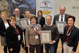DWI verleiht Preis Ausgezeichnete Weingastronomie auf der ProWein 2015